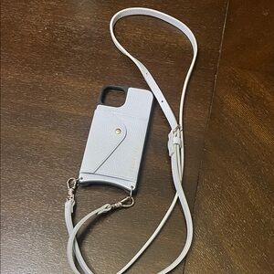 Bandolier White Phone Case with Strap